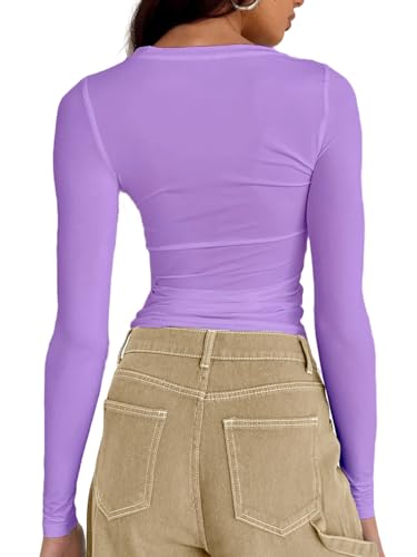 Image of Dwnval Womens Classic Short Sleeve Summer TOS Crew Neck Slim Fit Crop T Shirt
