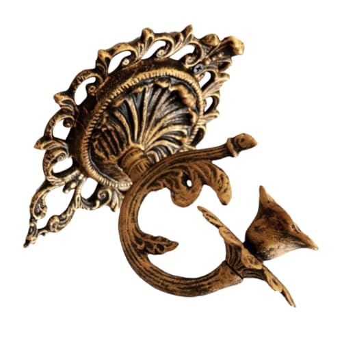 Luxshiny Portavelas de Pared de Hierro Vintage Soporte Antiguo para Velas de Decoración Rústica para Salón Dormitorio y Comedor Adorno Doble Función con Acabado Envejecido