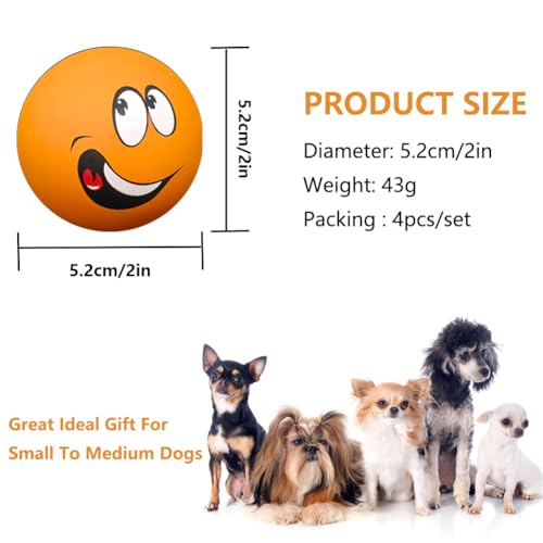 Pelotas mordibles de látex para perros 4 unidades miniatura 2