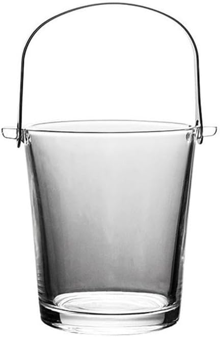 Ice Bucket, Glass Ice Bucket Household Champagne Beer Chilling Bucket Light Luxury Ice Cube Ice Pellet Bucket Juice Drink Bucket Ice Buckets for Parties
