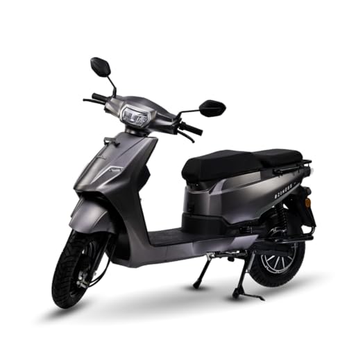 Image of Quantum Bziness X Electric Scooter | NMC Battery Pack | 105 km Range | Bluetooth, USB & Digital Display | 60 km /h Top Speed | Grey | Advance Booking for Ex-Showroom