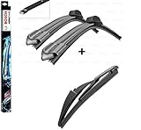 smart fortwo cabrio elektro gebraucht BOSCH Scheibenwischer Set für vorne + hinten Bosch AeroTwin A012S und H230 (3397014095 Längen: 500/360 mm Aufnahme Nr. 7 und 3397004560 Länge: 230 mm)
