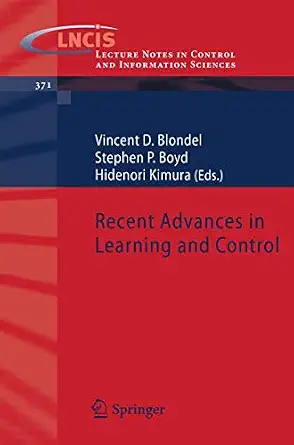 Recent Advances in Learning and Control 2008th Edition book cover
