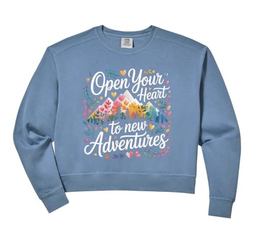 Womens Open Your Heart To New Adventures Travel Explore -