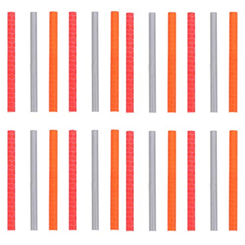 Happyyami 36Pcs Reflective Bike Wheel Spokes Warning Strips for Enhanced Visibility Night Safety and Cool Decoration Durable No Battery Required