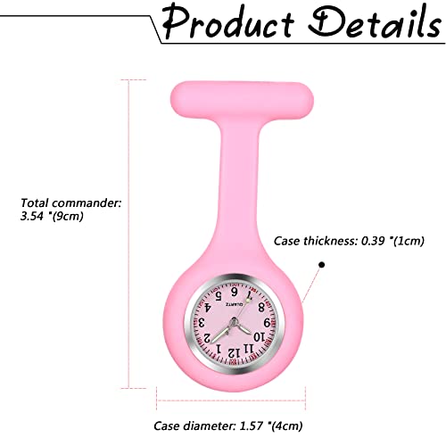 Image of Aroncent Nurse Fob Watch Collection: Medical Professional Lapel Pin-On Pocket Watches with Second Hand - Various Styles and Colors for Healthcare Workers