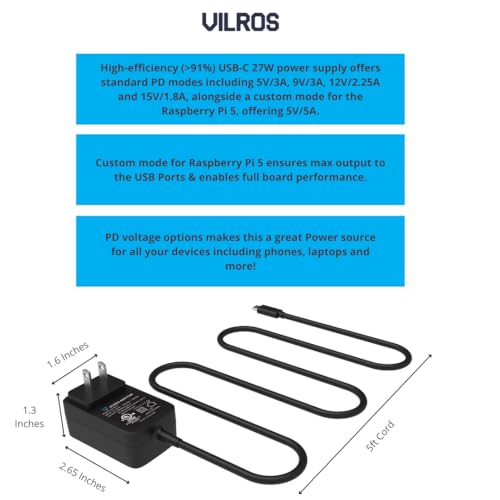 Vilros Raspberry Pi 5 Starter Kit MAX – Official 8GB RAM Pi 5 Board, 128GB Preloaded Micro SD, Case, Power Supply & Cooling – Complete Plug-and-Play Kit for Beginners & Advanced Users - Image 6