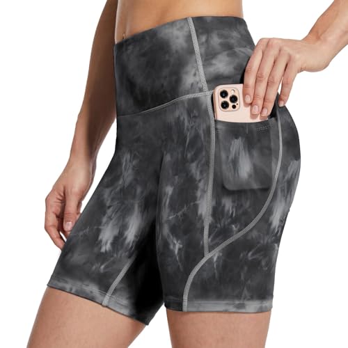 Image of baleaf Women's 8 inch / 5 inch / 3 inch Biker Shorts High Waist Yoga Workout Gym Running Volleyball Spandex Shorts with Pockets