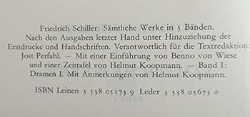 Hardcover Sämtliche Werke, 5 Bde., Ln, Bd.2, Dramen II [German] Book