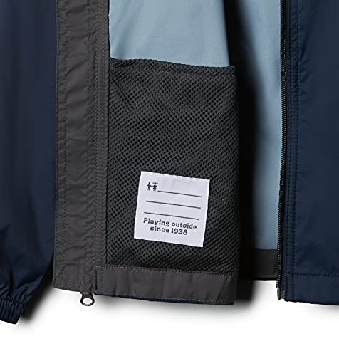Columbia Boys Glennaker Rain Jacket, Collegiate Navy/Grill, Large - Thumbnail 3
