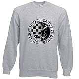 Viper Listen to SKA Music is Life Sweatshirt (Grey, XL)