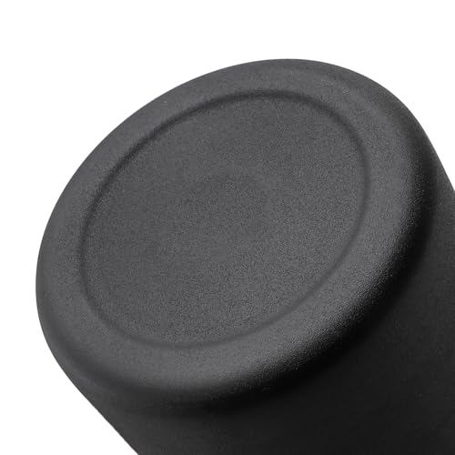 Image of Goaste 8.7 Inch Matte Black Metal Vase, Wabi Sabi Iron Frosted Flower Vase for Pampas Grass, Minimalist Boho Decorative Vase for Table Centerpieces Home Living Room Wedding Office Decor