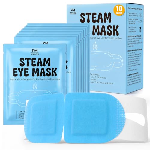 Steam Eye Mask with Self-Heating 10 Packs Moist Heat Warm Compress