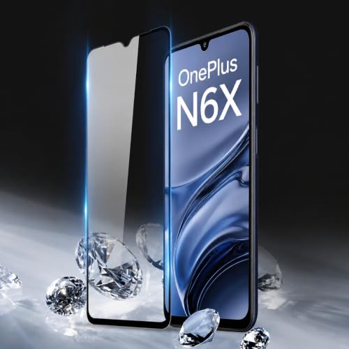 Image of TitanGuard Tempered Glass Screen Protector Guard for OnePlus N6x (6.8 Inch) - 9H Hardness, Military Grade, Anti-Static, Easy Installation Kit - 1 PACK