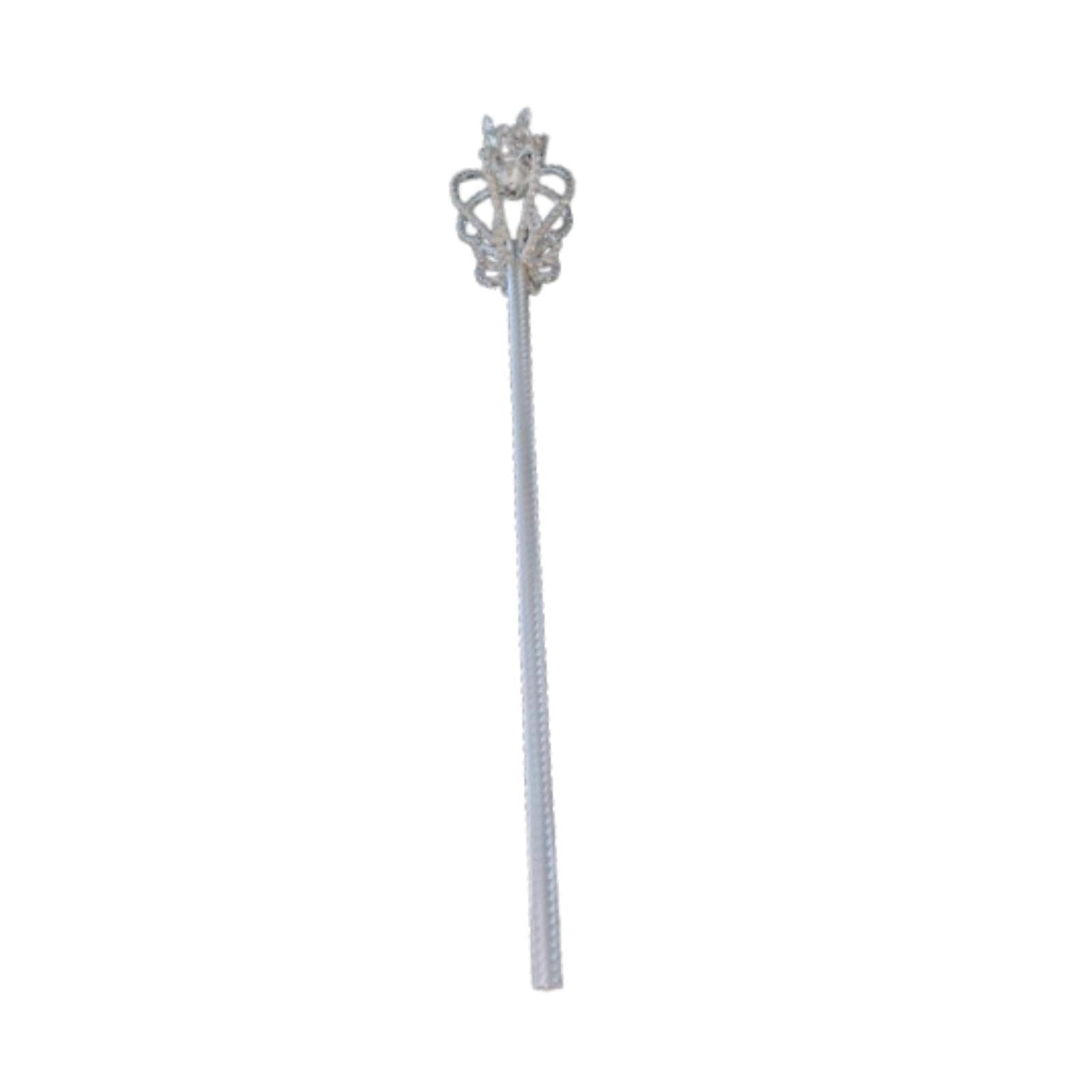 Oshhni Rigiane Sceptre Princess Pageant Costume Accessoires pour la fête de, Argent