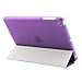 BESDATA Smart Cover for Apple iPad Mini 1st Generation Ultra Thin Magnetic & Translucent Back Case with Auto Wake/Sleep + Screen Protector + Cleaning Cloth + Stylus, Purple