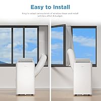 Midea Mobiles Klimagerät Silent Cool 26 Pro WF, 3-in-1 Klimaanlage mit Abluftschlauch, Kühlen&Entfeuchten&Ventilieren, 9000 BTU, 2.6kW, für Räume ca. 80m³(32㎡), EEK A – Ansicht 7