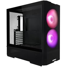 ليان لي LANCOOL 207 المدمجة ATX RGB الألعاب حالة الكمبيوتر، تدفق الهواء الأمثل شبكة لوحات برج الهيكل ث/2 x140mm ARGB،2 x120mm مراوح PWM المثبتة مسبقا، منفذ USB نوع-C، لوحة جانبية الزجاج المقسى الأسود