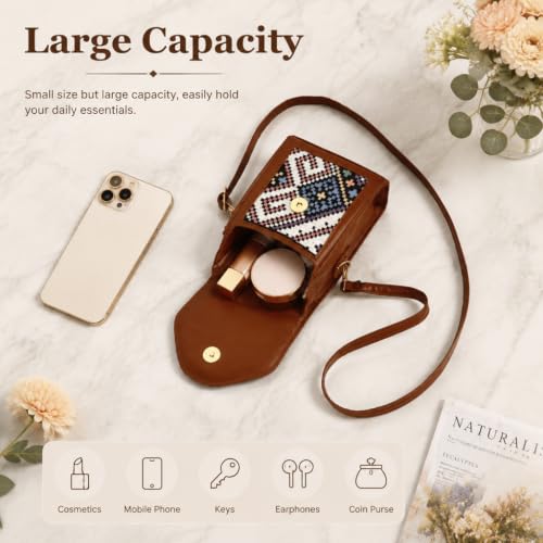 Image of PALAY Women Sling Bag Girls Stylish Pu Leather Crossbody Bag For Girls, Sling Phone Bag Double Layer Daily Bag With Detachable Shoulder Belt Small Sling Zipper Bag, Girls Gift - 1