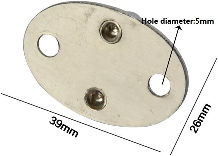 304 Stainless Steel Oval Shape Hook Base Ceiling Fans Sandbags Hammocks Leisure Sofa Fixed Hook L39*W26*H20MM - (Color: 10Pcs)