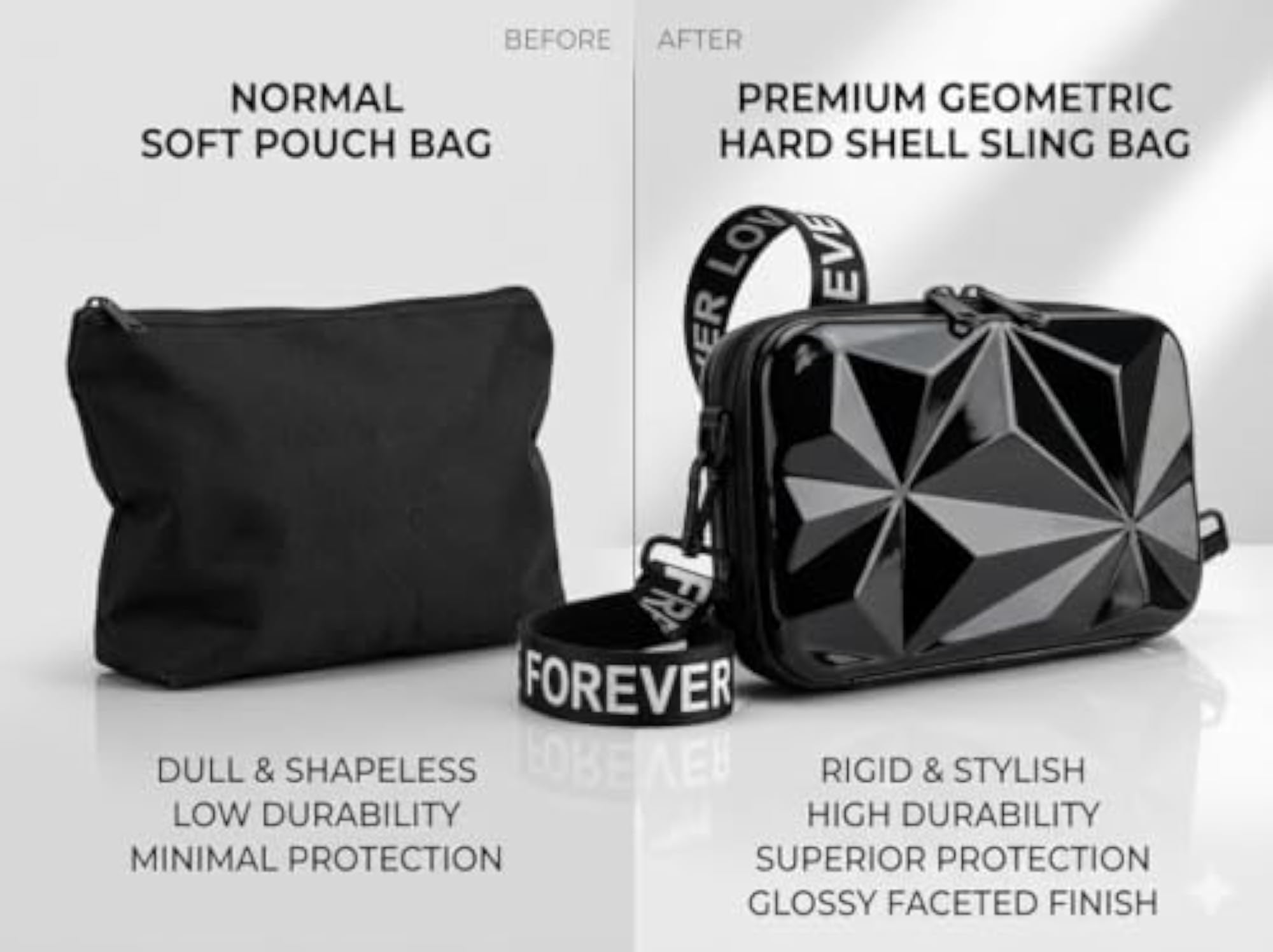 PAVILONN Makeup Vanity Case, Diamond Design