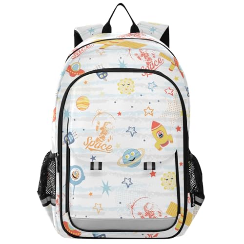 Sac à dos ordinateur enfant et lycéen motif espace galaxie A99
