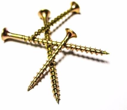 (1000) 10x3-1/2 Star Bugle Head Deck Screws - Yellow Zinc