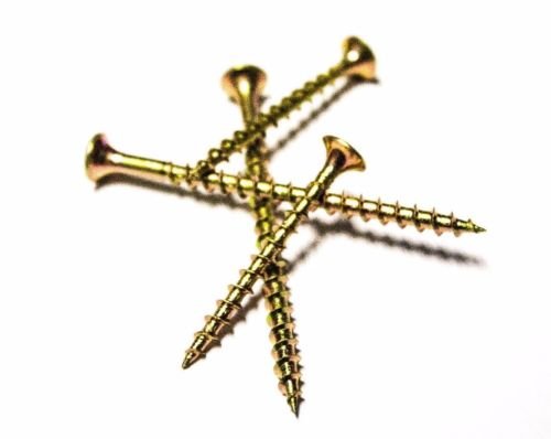 (750) 6x1 Phillips Bugle Head Deck Screws - Yellow Zinc