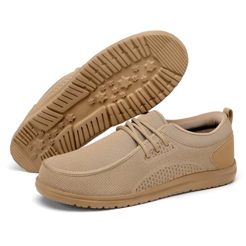 Image of VikoViren Slip On Steel Toe Shoes Men Loafers Safety Work Sneakers | Non Slip, Puncture Proof, Lightweight, Comfortable, Breathable, Indestructible Loafers Construction Shoes, Tennis, Casual