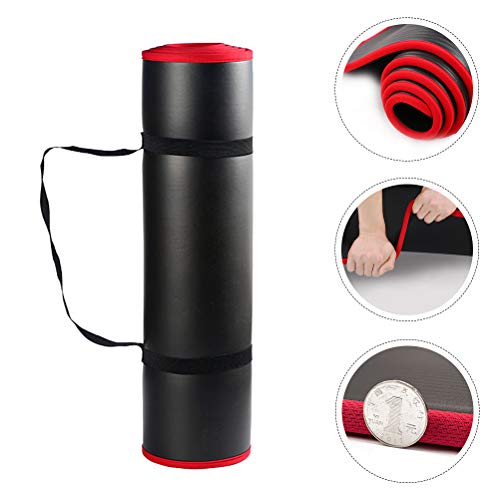 ABOOFAN Tapete portátil de ioga grosso NBR Tapete anti-derrapante para exercícios de ioga com alça p