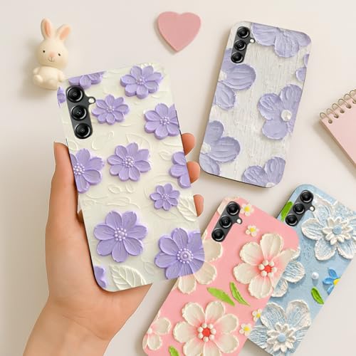 Image of COLORflow Back Cover Compatible with Samsung Galaxy A14 5G / 4G | Whisper of Petals Customized Back Cover Compatible with Samsung Galaxy A14 5G / 4G
