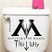 Ministerium Für Magie Auf Diese Weise Wc Tür Dekor Wand Aufkleber Wandtattoo Parodie Dekor Harry Potter Aufkleber Wand Zitate