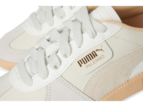 PUMA Puma Womens Palermo Sneakers, Warm White/Alpine Snow/Cashew 11 Medium