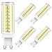 Lampadine LED G9, 10W, Equivalenti a Lampadine Alogene da 80W, Bianco Freddo 6000K, AC 220-240V, Dimmerabile, Senza Sfarfallio, Lampada LED a Risparmio Energetico, Confezione da 5