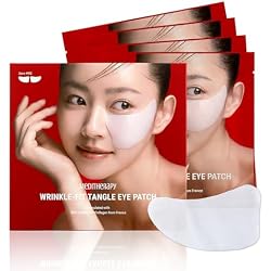 MEDITHERAPY Wrinkle-fit Tangle Eye Patch - Under Eye Patches for Dark Circles and Puffy Eyes - Eye Bags Treatment for Women - Mega Collagen Gel Pads for Puffiness - Firming & Deep Hydrating - 4EA