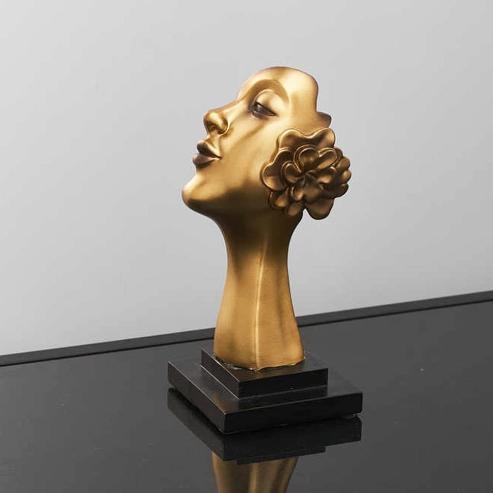 Amazon.co.jp: 置物・オブジェ 抽象的な顔像の彫刻と置物装飾家の装飾