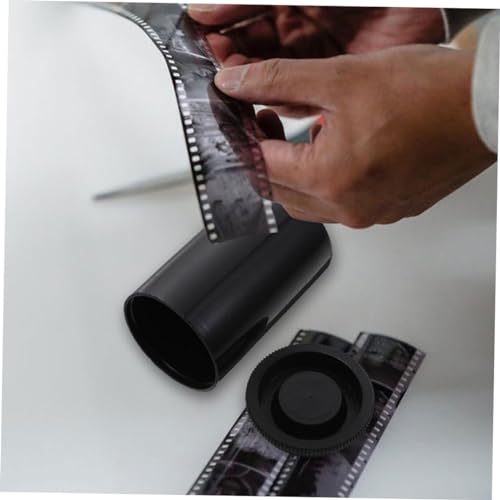 Latas de película vacías para carretes fotográficos en pack de 50 piezas de plástico negro 3