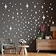 Trinkrittey 108 Pcs Silber Spiegel Wandaufkleber Sterne 3D Wandtattoo Spiegel Sterne Abnehmbare Spiegel Sticker Sterne Acryl Spiegel Sterne Selbstklebend für Home Wohnzimmer Schlafzimmer Dekor