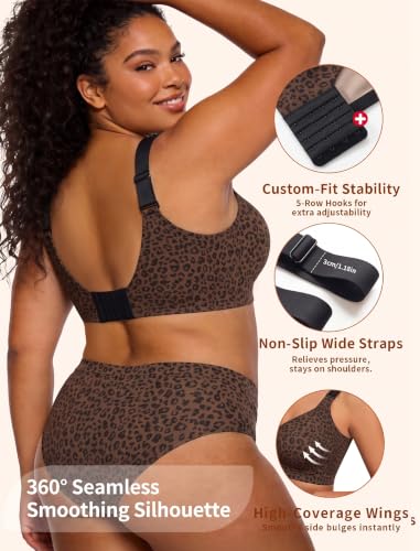 Image of Jelly Push Up Bra for Women Wireless Comfortable Seamless Full Coverage Bra