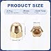 MECCANIXITY Acorn Hex Cap Nuts, M6x1mm Brass Dome Head Hex Decorative Cap Nuts for Screws Bolts Industrial Mechanical Electrical Equipment Repair Hardware(Gold Tone, Pack of 8)