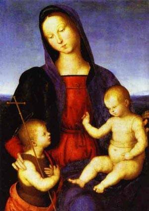 Raphael Diotalevi Madonna 1503 peinture à l'huile sur toile 30x40cm