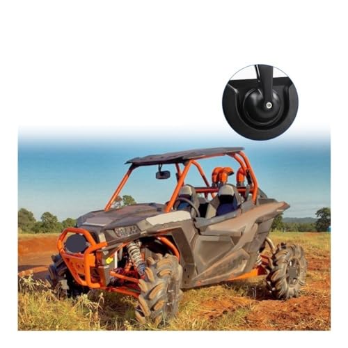 Espejo retrovisor universal para UTV y ATV de 1,75 pulgadas con giro de 360 grados central ajustable 2