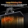 Creality 3D Printer HALOT R6 Resin 3D Printers:Upgraded Light Source with High-Precision Printing LCD Monochrome Screen,Easy Operation No Assembly Required for Kids and Beginner
