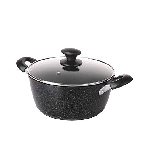 Antihaft-Bratpfanne, Antihaft-Kasserolle mit Deckel, Aluminium, Multicook, Milchtopf, umweltfreundlich, leicht zu reinigen, für Induktion/Gas, 22 cm,