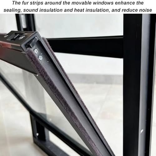 Up & Down Aluminum Vertical Sliding Window - Ventilation Replacement for Restaurants, Mobile Homes, Basements & Sheds - Durable Gray Frame for Improved Airflow