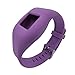 HYWRDYB Watch Bands Compatible with Fitbit Zip,Soft Silicone Fitbit Zip Accessories Strap Bands with Chrome Watch Clasp and Fastener Buckle (Purple)