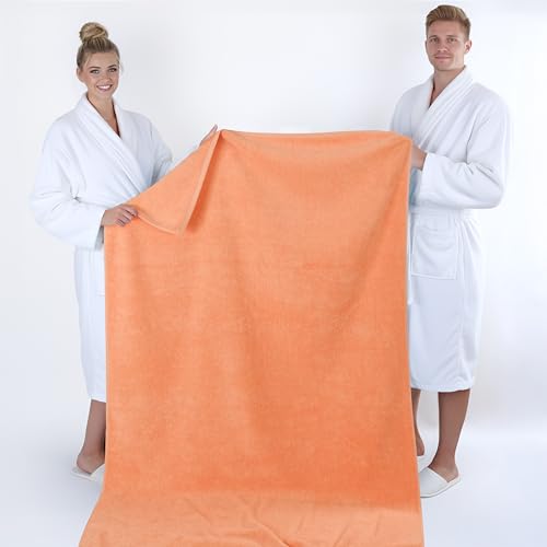 American Soft Linen Übergroßes Badetuch für Badezimmer, 600 g/m², 100% Baumwolle, türkisches Jumbo-Badetuch für Erwachsene, 101,6 x 203… – Ansicht 5
