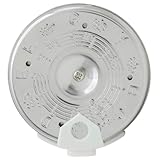 Gatuida Rundes Stimmgerät aus Eisen und Abs Präziser selector Tuner für Gitarre und Musikinstrumente Langlebiges Zubehör für Musiker Aller Niveaus Klarer Klang und Vielseitigkeit