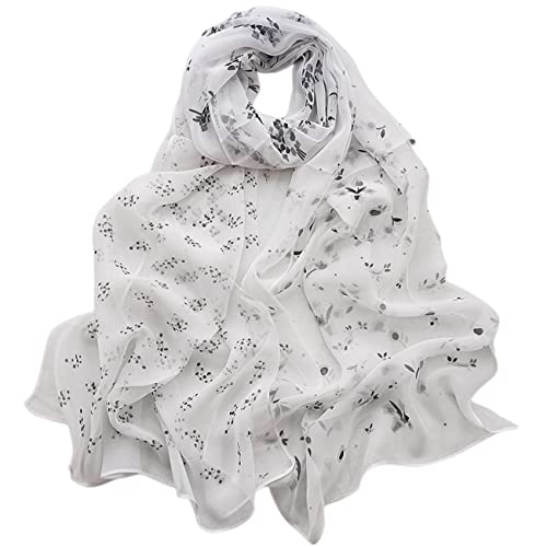 FAIRYGATE Seidentuch Haare Schals und Tücher Hochwertiger Schal für Damen Halstuch Loop weicher Schlauchschal für Frühjahr Sommer Herbst Winter A5323
