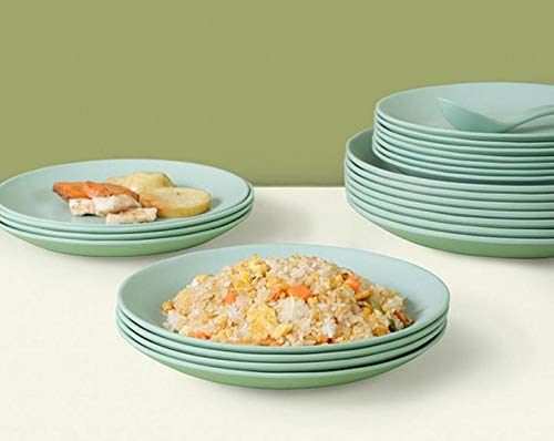 Mbbitl 3-Pack Melamine Dinner Plates Dishes Set 7-Inch Salad Plates Picnic Plates - Light Green #TOP5